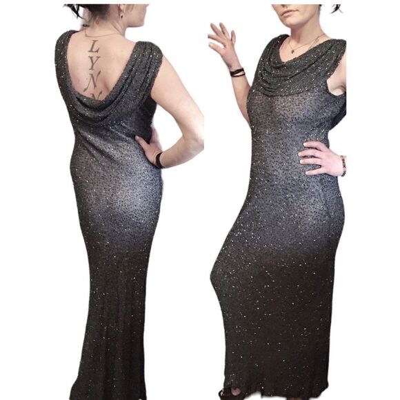 Vintage Stenay Beaded Formal Cocktail/Black Tie S - Picture 1 of 5